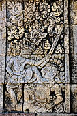 Candi Panataran - Main Temple. Ramayana relief. 